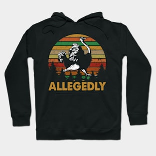 allegedly runing vingtage funny Hoodie